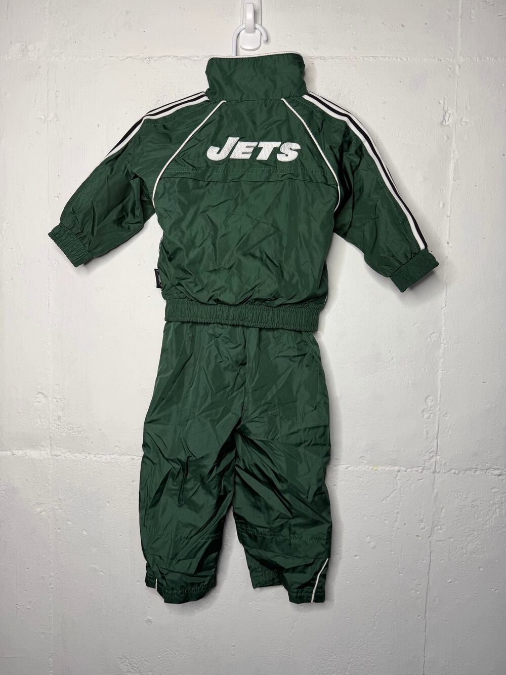 Vintage Reebok 18 Months NFL New York Jets Green Matching Set Windbreaker